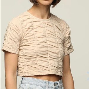 Oak & fort crop top blouse